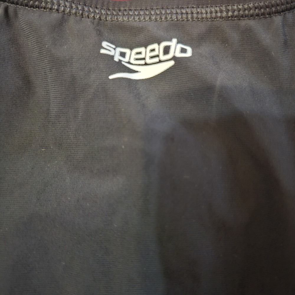 Speedo Women's Powerplus Solid Kneeskin Swimsuit Swimsuit Competitive EUC 6/32 - Picture 2 of 4